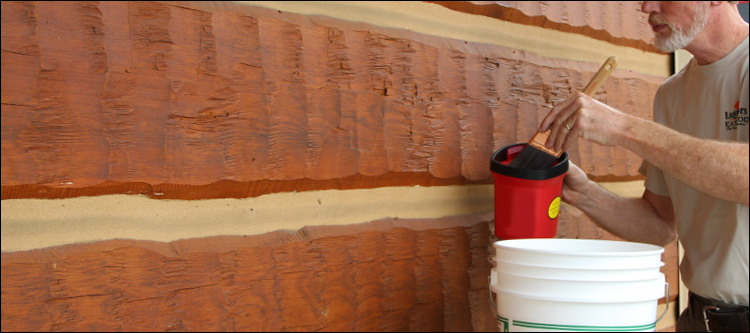 Professional Log Home Staining  Pinnacle,  North Carolina